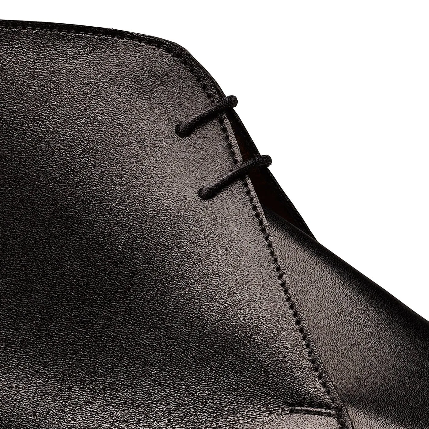 Stitch Detail Upton Black Calf