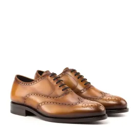 Classic Craft vintage flair Full Brogue cognac box calf