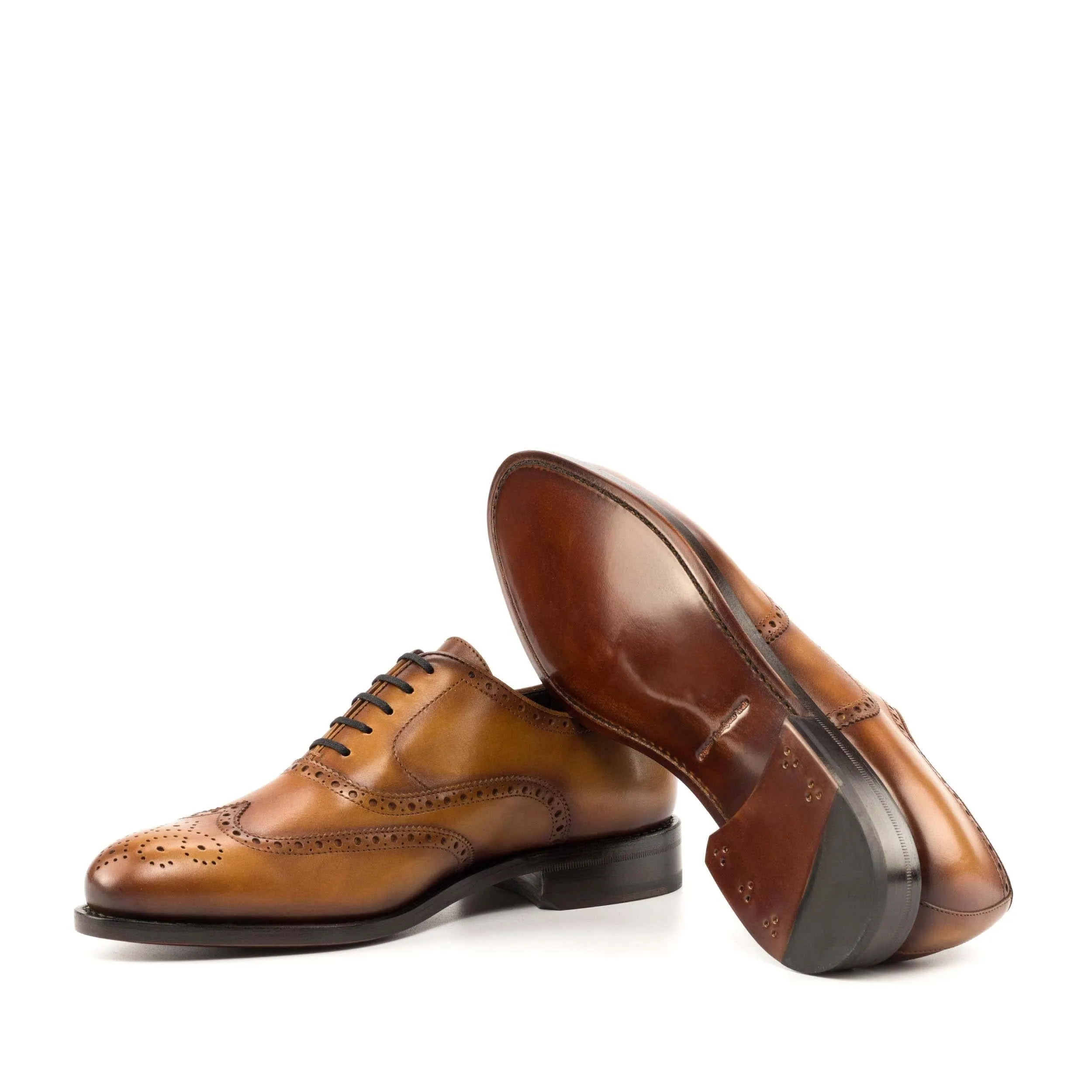 Full Brogue cognac box calf Easy Wear