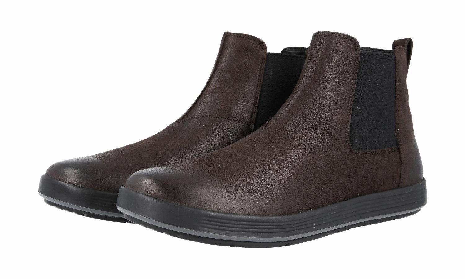 Sleek Shape Street Ready Prada Men's Brown Leather Half-Boot 4T3153