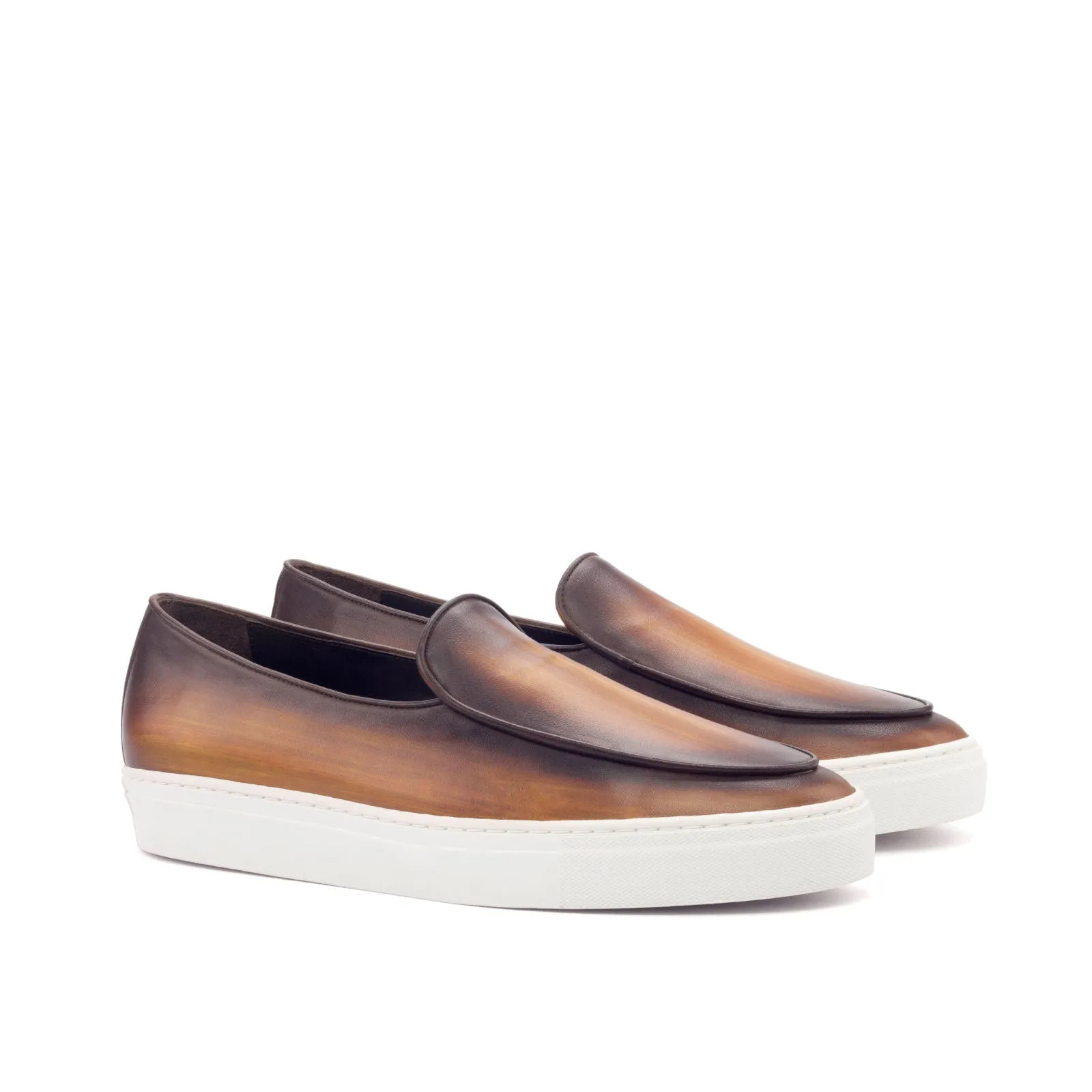 Cognac Regular Patina Belgian Sneakers Ultra Performance wide - fit spaciousness