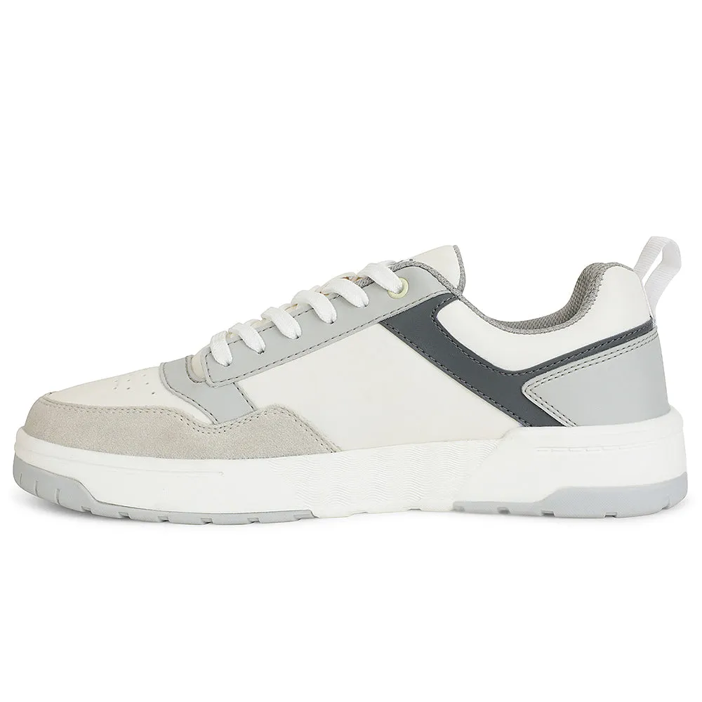 Comfortable Lace Elegant flair Leap7x White Casual Lacing Sneakers For Men AMAZER-10E By Liberty