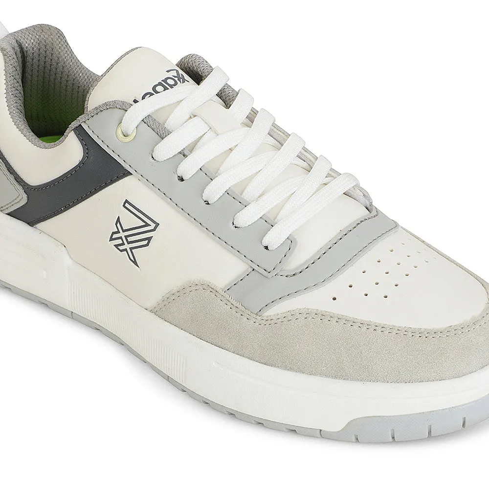 Stretch Entry Leap7x White Casual Lacing Sneakers For Men AMAZER-10E By Liberty