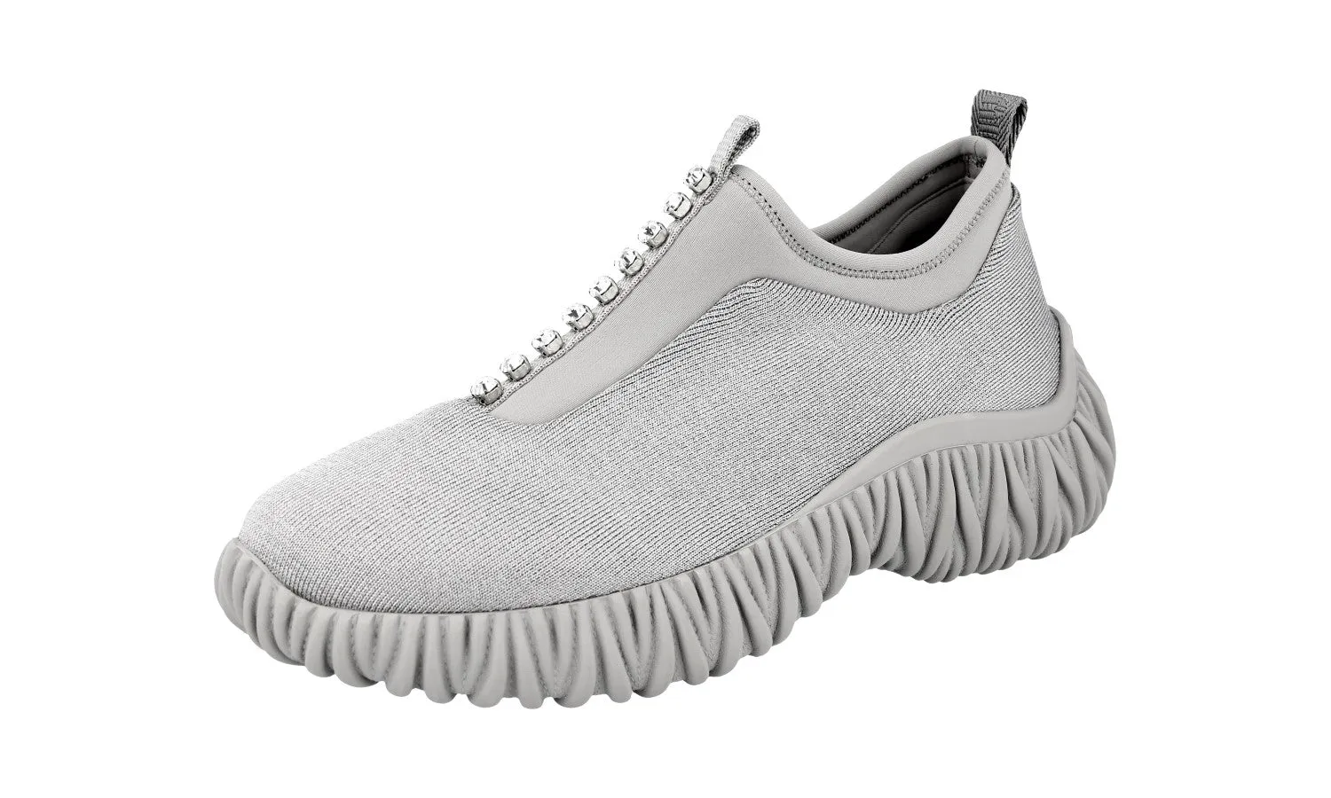 Lightweight durability Sleek Build Miu Miu Women's Grey Sneaker 5S375D