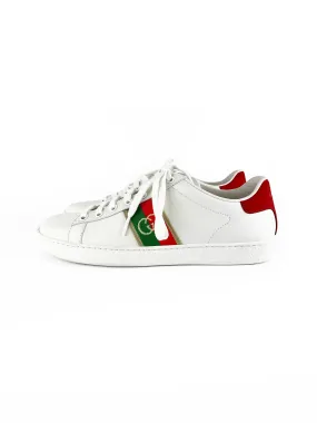 Easy To Clean Gucci Ace Sneaker with Interlocking G 37.5