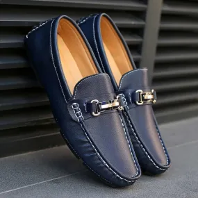 Lorenzo Genuine Leather Loafers Vegetable-Tanned Streetwear Look