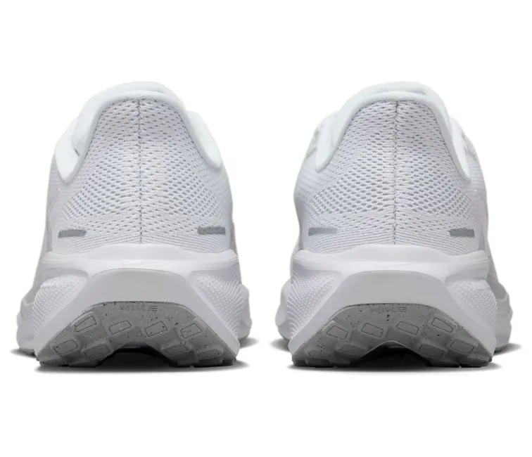 Mens Nike Pegasus 41 (White/Pure Platinum) Abrasion resistant