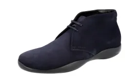 Signature Fit Guest Style Prada Men's Blue Leather Lace-up Shoes 4T3152