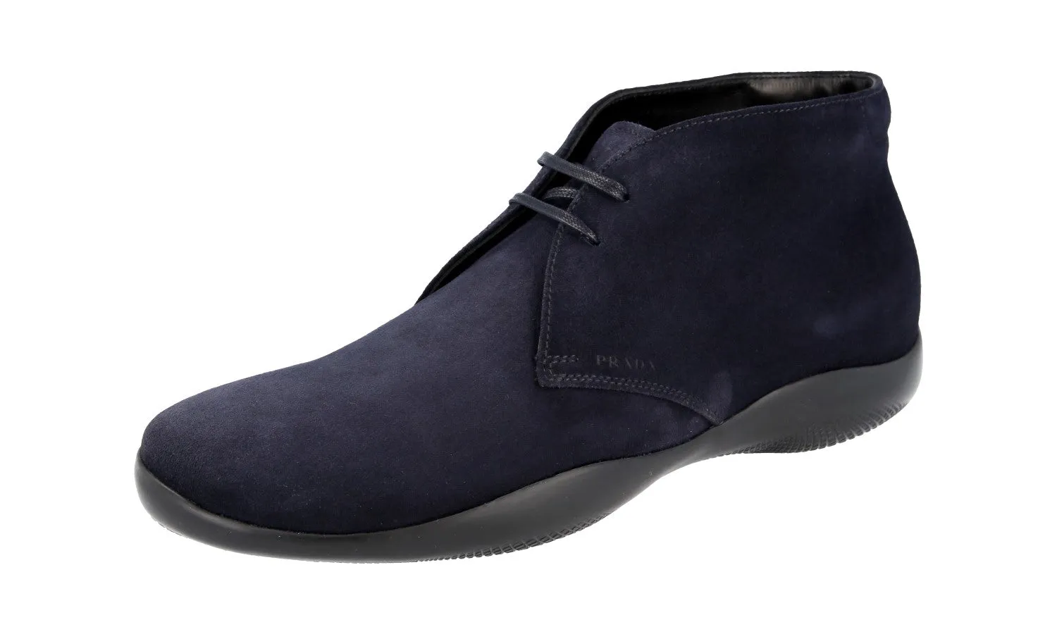 Signature Fit Guest Style Prada Men's Blue Leather Lace-up Shoes 4T3152