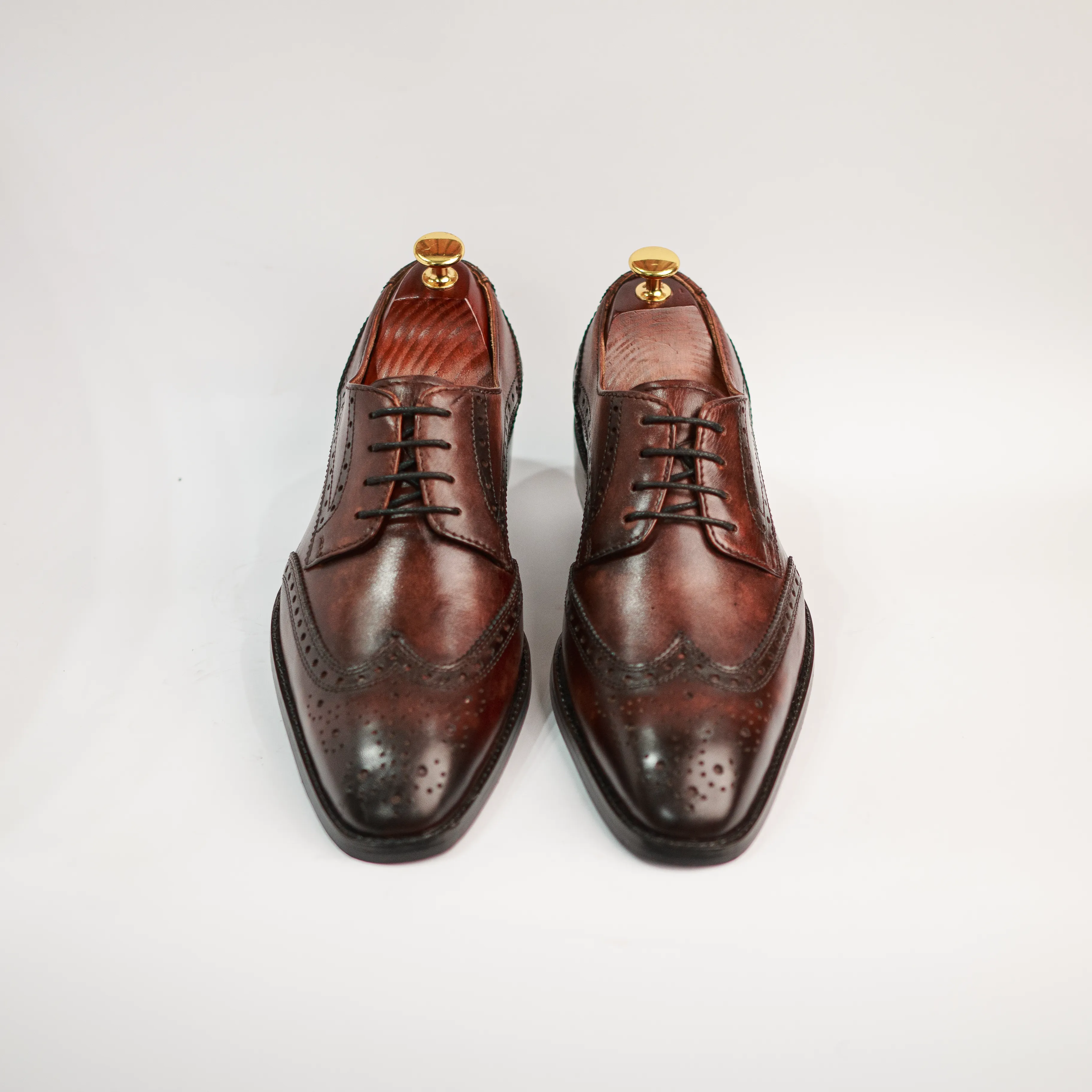 Fashion Dress Shoes Rustic Oxfords Hamilton - Burgundy