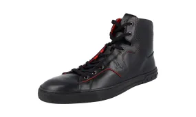 ResponsiveSole Cross Training Ready Tod's Men's Black Leather High-Top Sneaker XRM0XY