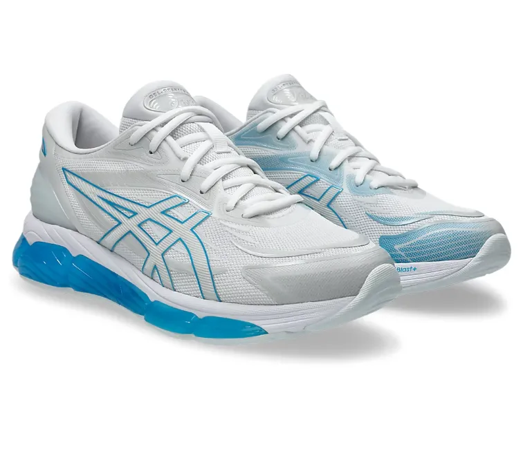Soft midsole unpadded shoes Men's Asics Gel-Quantum 360 8 (White/Digital Aqua)