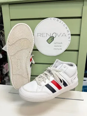 running with a sports bra Adidas All Court Mid Sneakers (Mens 8/Womens 9)