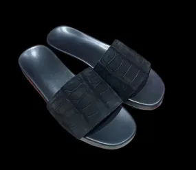 Nubuck Crocodile Slippers Men's Crocodile Leather Slippers Ice Path walking shoes