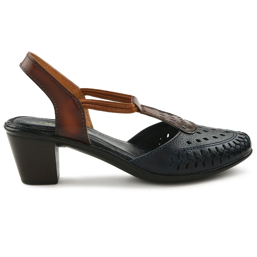 Leaf Touch Relaxed Look Healers Navy Blue Sandal For Women TLO-41 By Liberty