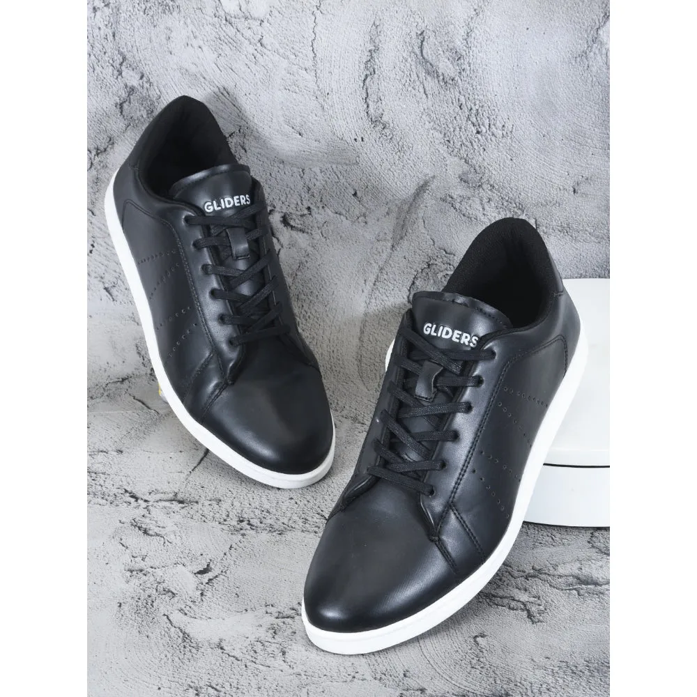 Gliders Casual Black Lacing Sneakers For Men ANDERSON By Liberty buckle - strap shoes