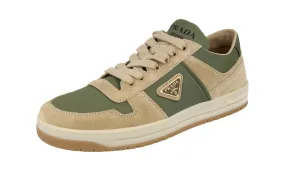 Stretchy sole Trail Daily Prada Women's Beige Leather Downtown Sneaker 1E792M