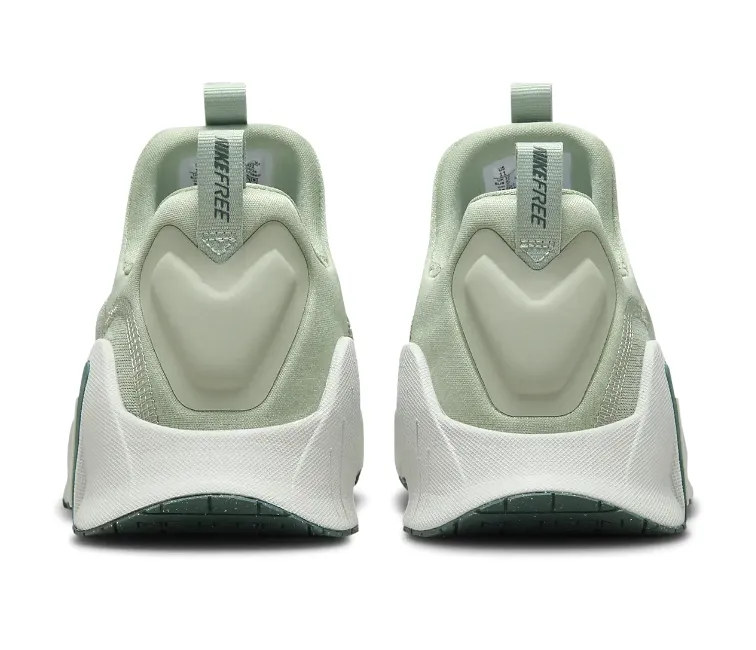 Men??s Nike Free Metcon 6 (Khaki) running in a softball field area shoes