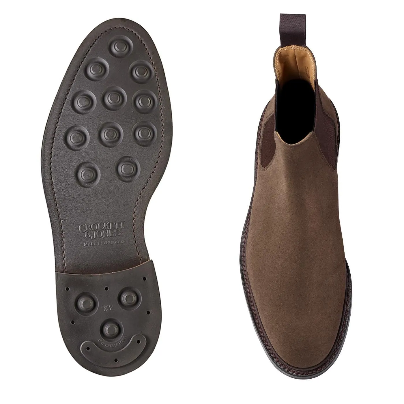 Foot-Friendly Shoes Comfortable Walk Chelsea 11 Slate Suede