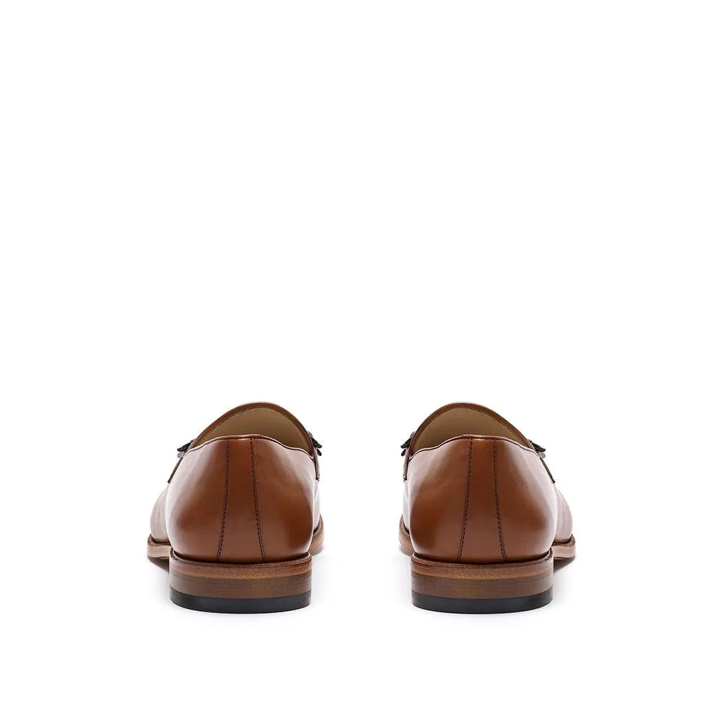 Night Glow Light Padding Cognac Calf Horsebit Loafer