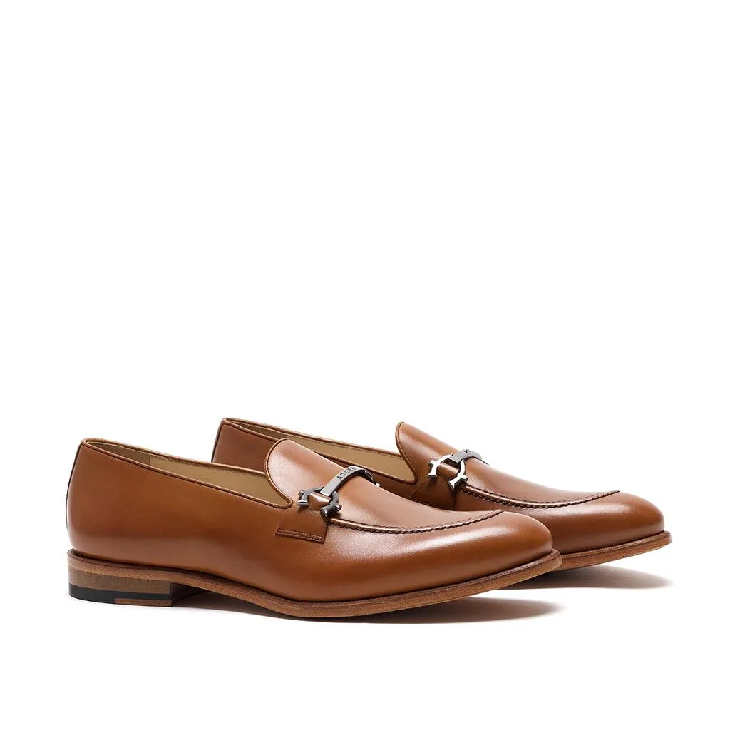 Cognac Calf Horsebit Loafer Open Lane