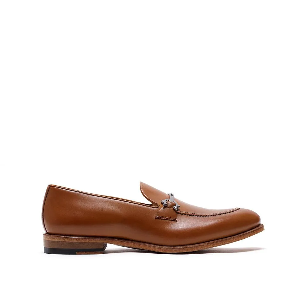 Cognac Calf Horsebit Loafer Guard Path