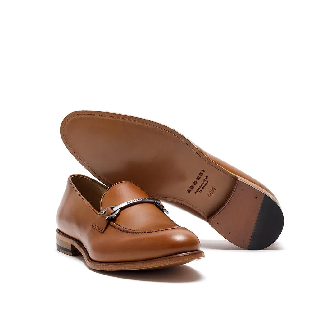 Timeless Fit Cognac Calf Horsebit Loafer