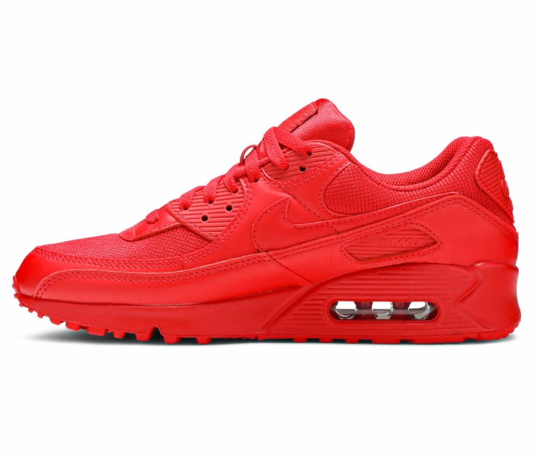Men's Nike Air Max 90 (Triple Red) running tradition