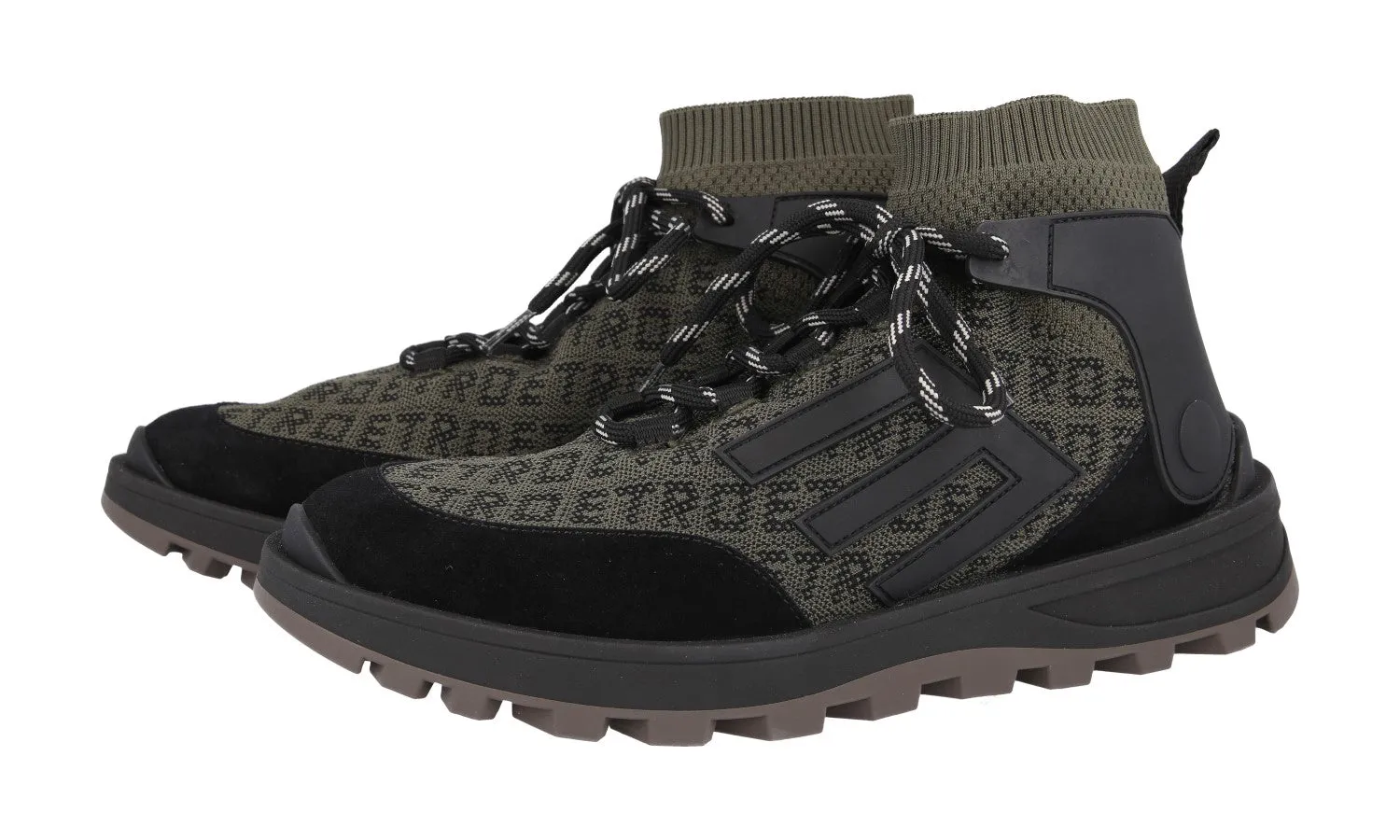 Etro Men's Green Sock High-Top Sneaker 12128 Classic Performance