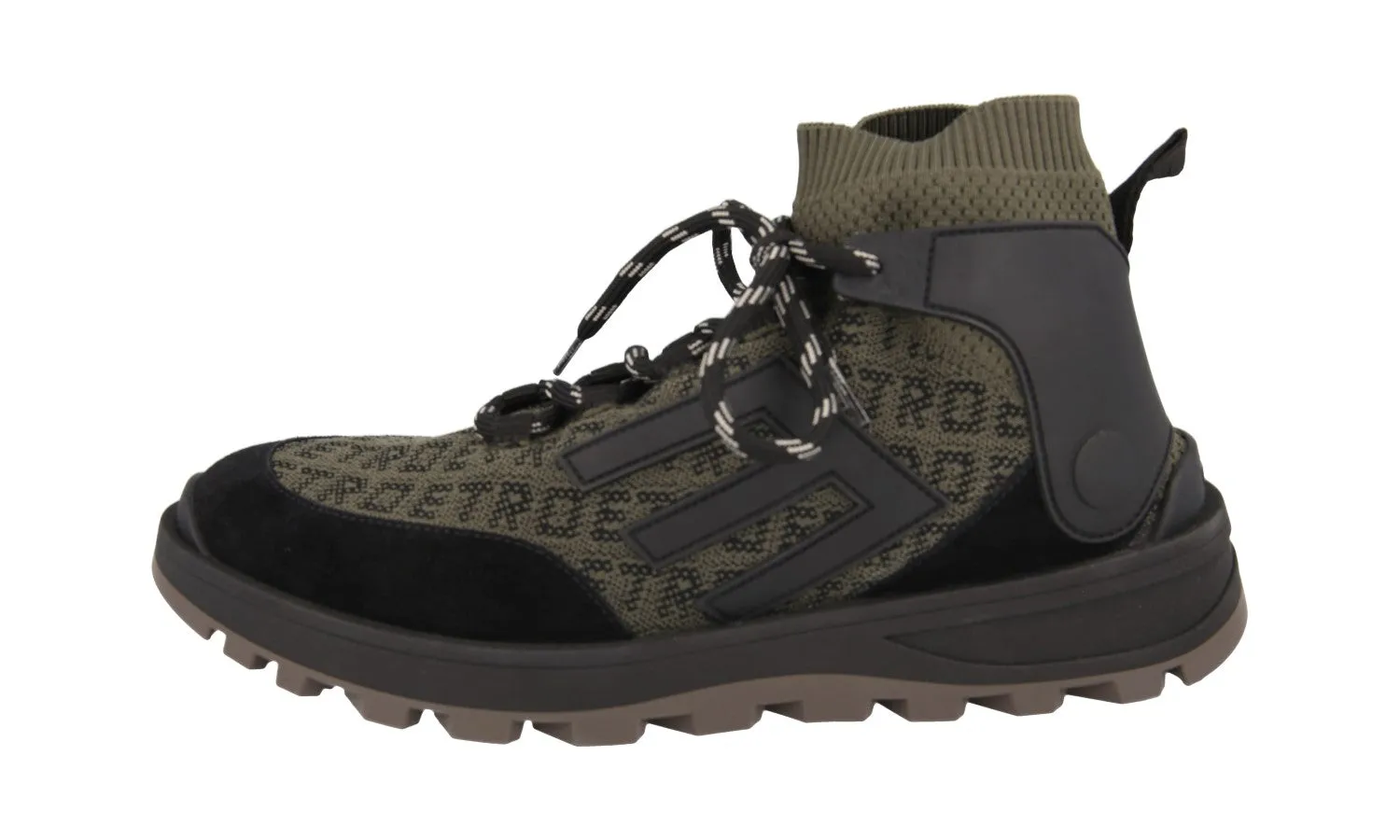 Outdoor Motion Etro Men's Green Sock High-Top Sneaker 12128