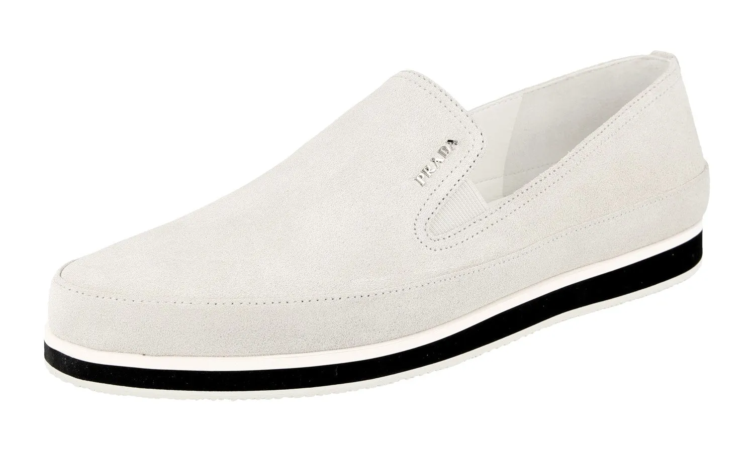 Outdoor Move Prada Women's Grey Leather St Tropez Sneaker 3S5749