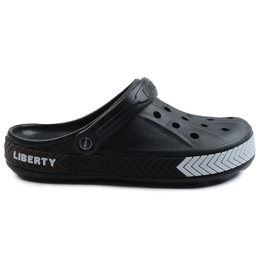Smart Features A-HA Black Casual Slip-on Clogs For Men LITEWALKXT By Liberty