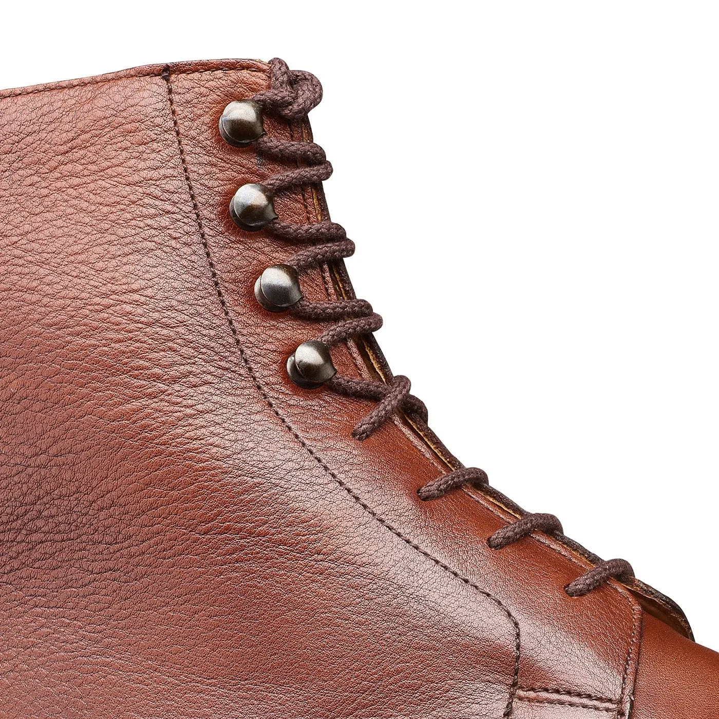 Polished Trim Silent Fit Coniston Chestnut Milled Calf