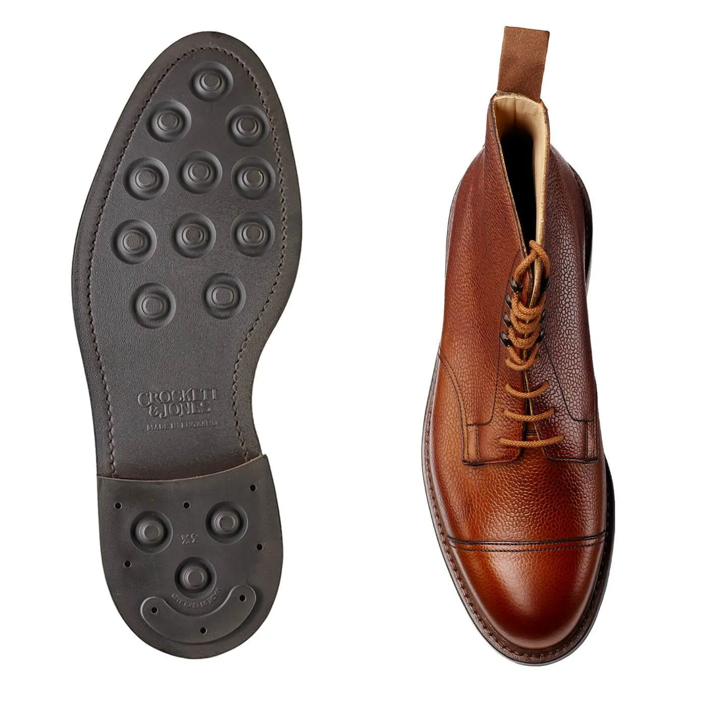Coniston Tan Scotch Grain Insole Soft Forever Fit
