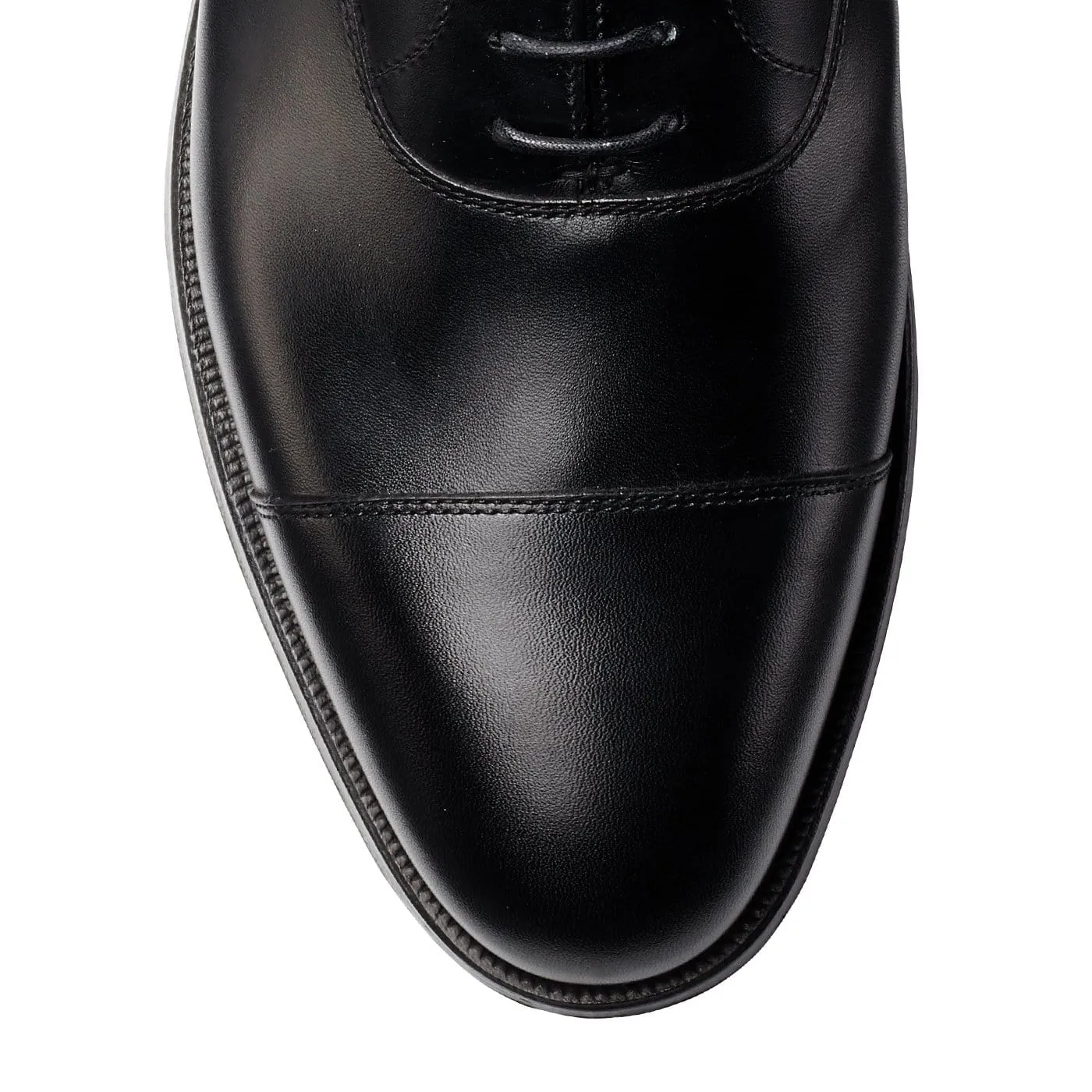 Street Style Oxfords Lightweight Build Formal Gathering Connaught Black Calf