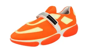 Reactive Ride Prada Women's Orange Neoprene Cloudbust Sneaker 1E293I