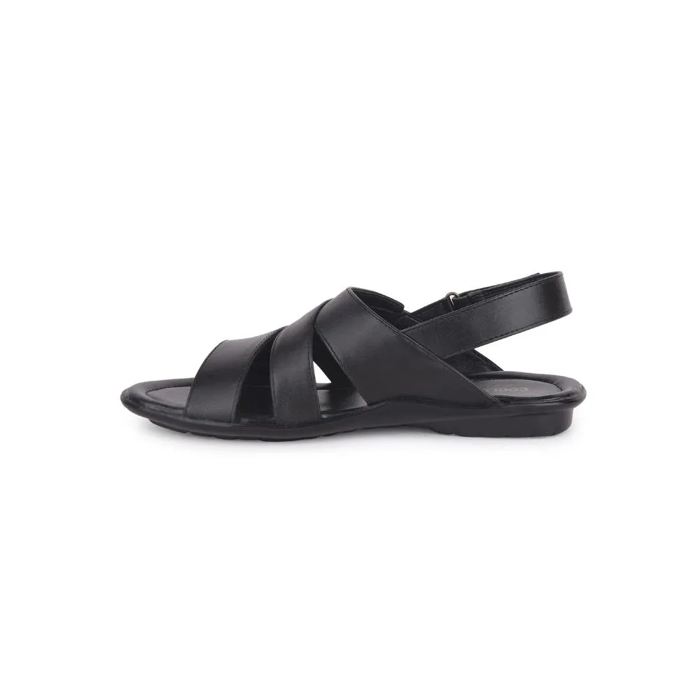 Coolers By Liberty COOL99-90 Mens Black Formal Sandal Compact Design