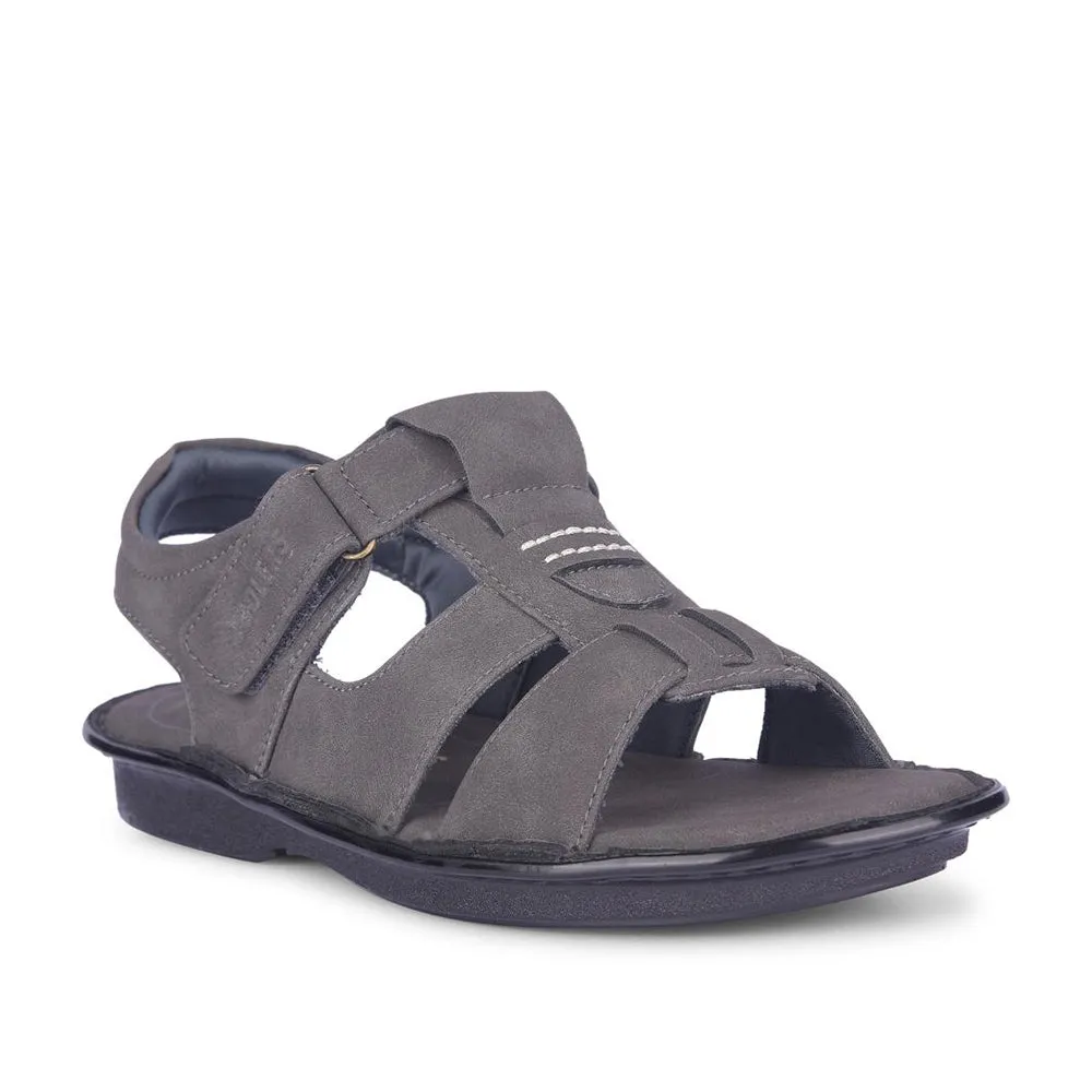 Chic Travel Shoes Flexible Outdoor Footwear Coolers By Liberty Mens FLEXO Grey Casual Sandal