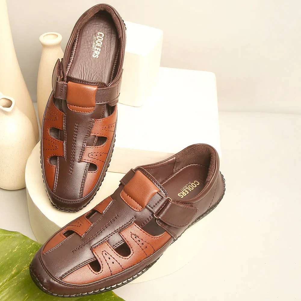 Coolers Formal (Brown) Sandals For Men BM-6N By Liberty Tailored Fit