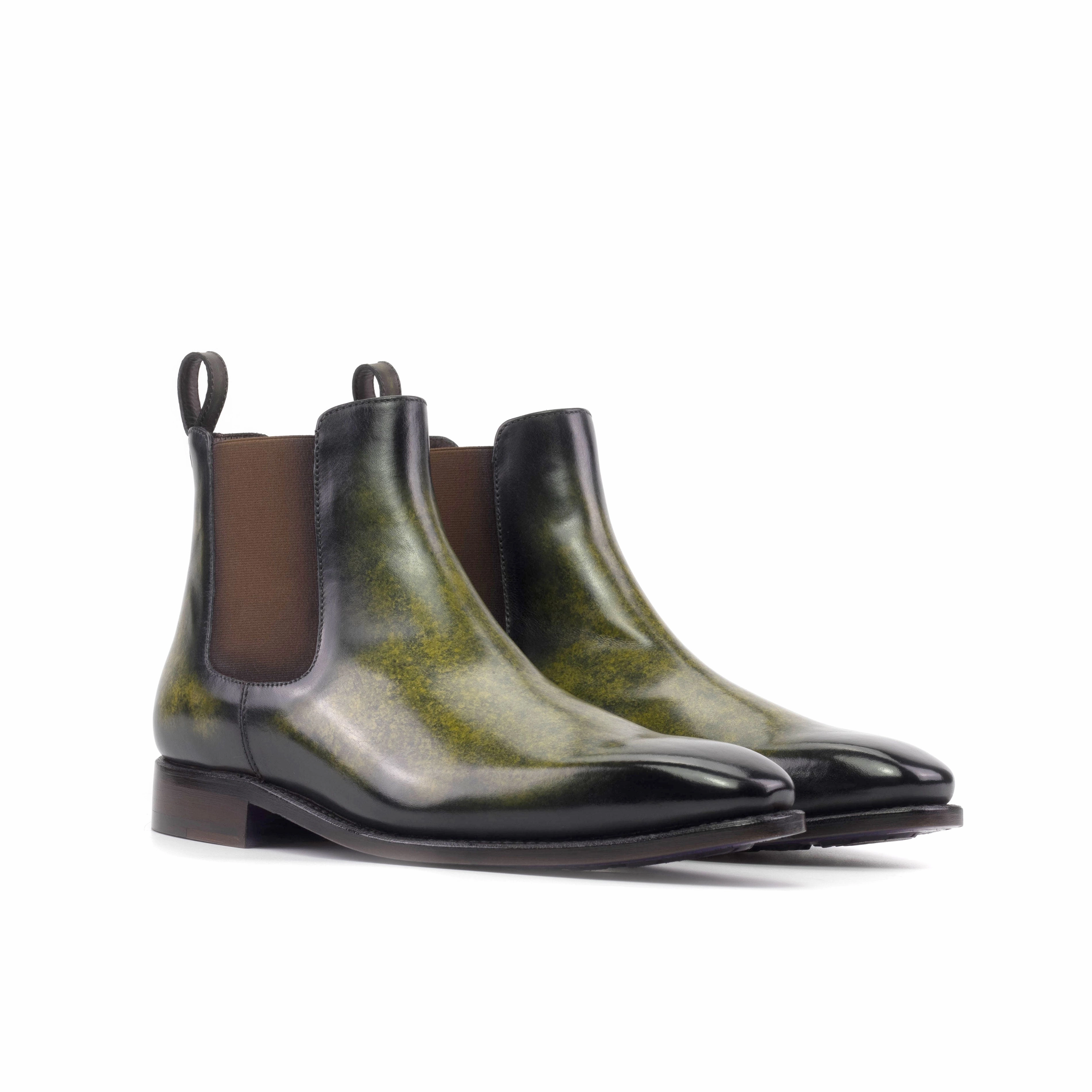 Work Outfit Practical Wear Khaki Patina Chelsea Boots