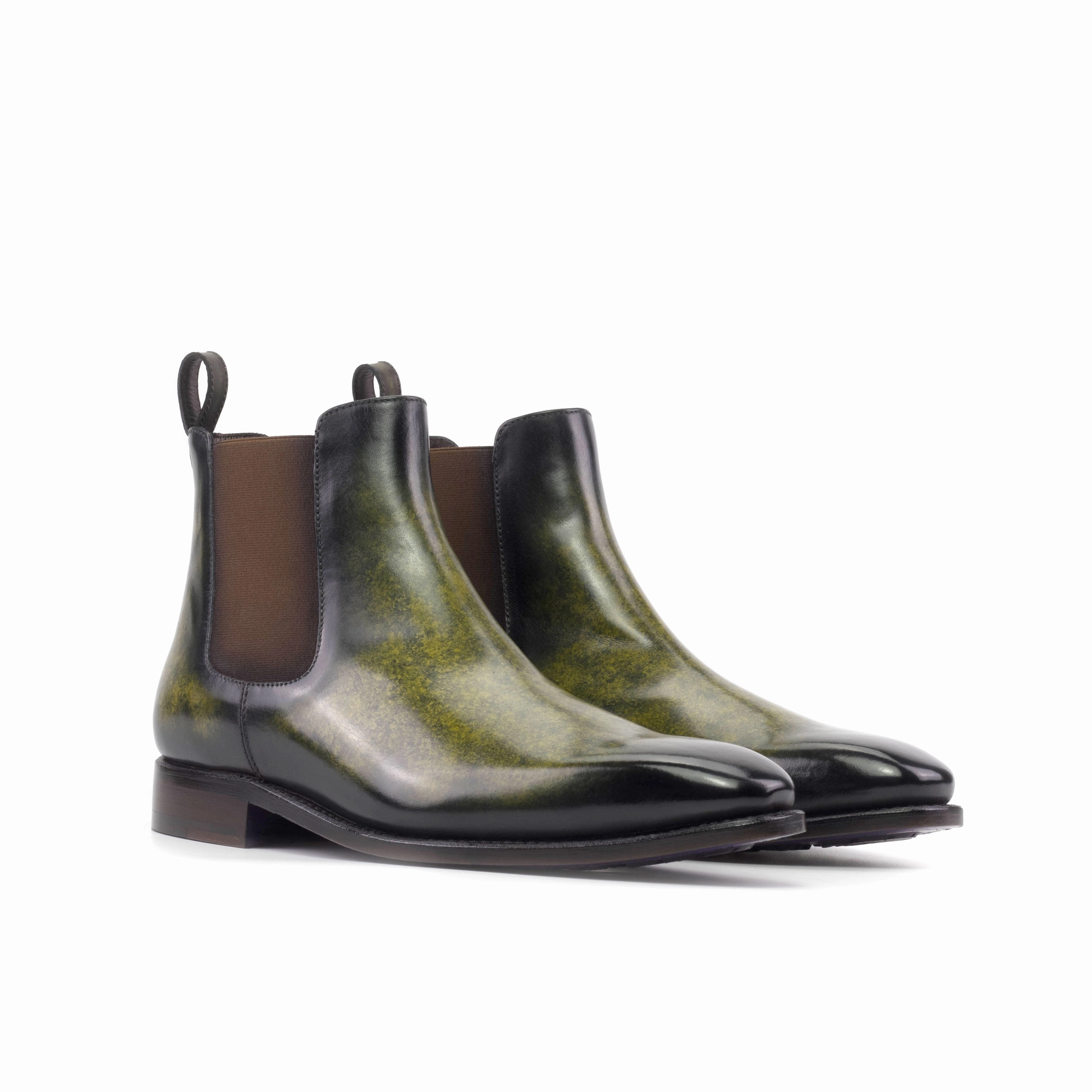 youth trend ZipUp Khaki Patina Chelsea Boots