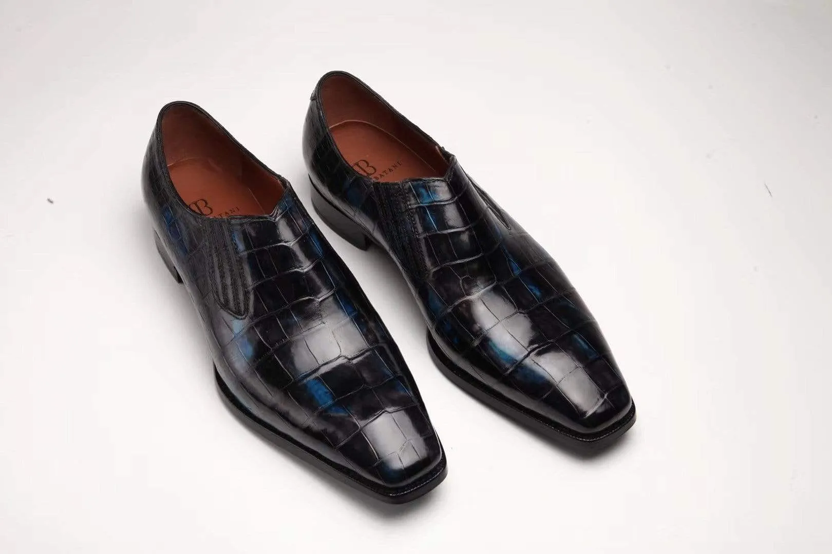 Kind Walk Crocodile Shoes Crocodile Leather Formal Penny loafer Casual Slip On  Shoes For Men