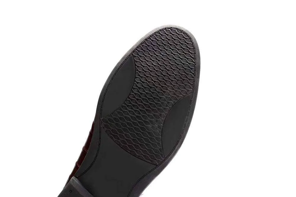 Crocodile Shoes Genuine Crocodile Leather Penny Casual Loafers  Slip-On Shoes Trend Lane