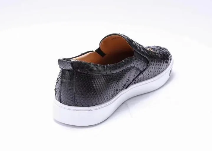 Market Mood mesh ventilation Crocodile Shoes Mens Python Leather With Grey Embroidery Tiger Driving Shoes  Slip on Flats Walking Shoes