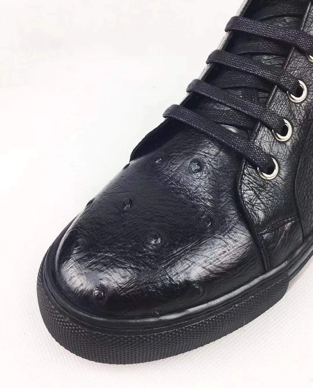 Crocodile Shoes Ostrich Leather Mens Pull Up Shoes Quick Go Fashionable Comfort