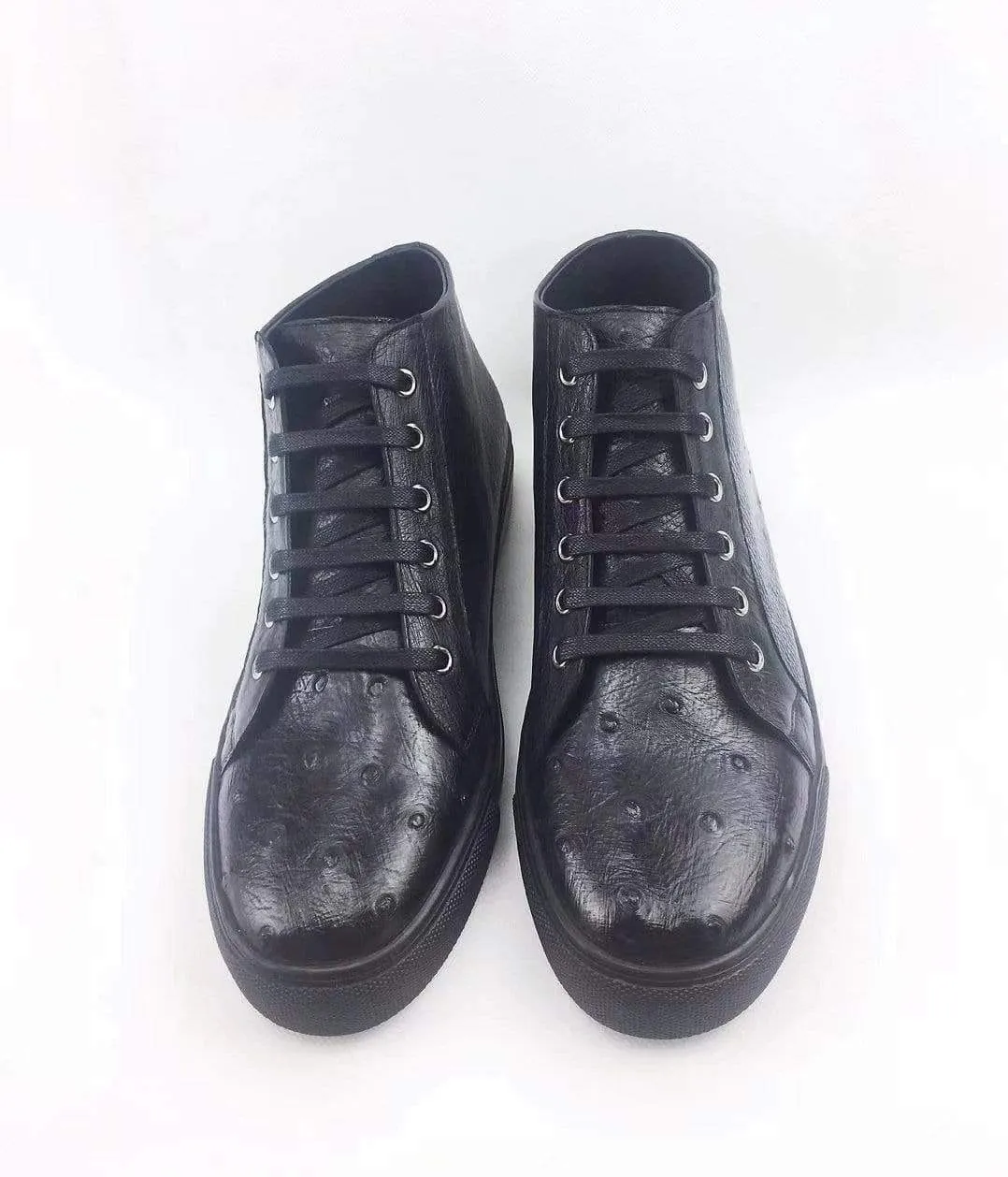 Crocodile Shoes Ostrich Leather Mens Pull Up Shoes linen fresh