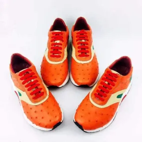 Cushion Fit Crocodile Shoes Ostrich Leather Womens Classic Trainers Women  shoes Casual Tennis Sneaker