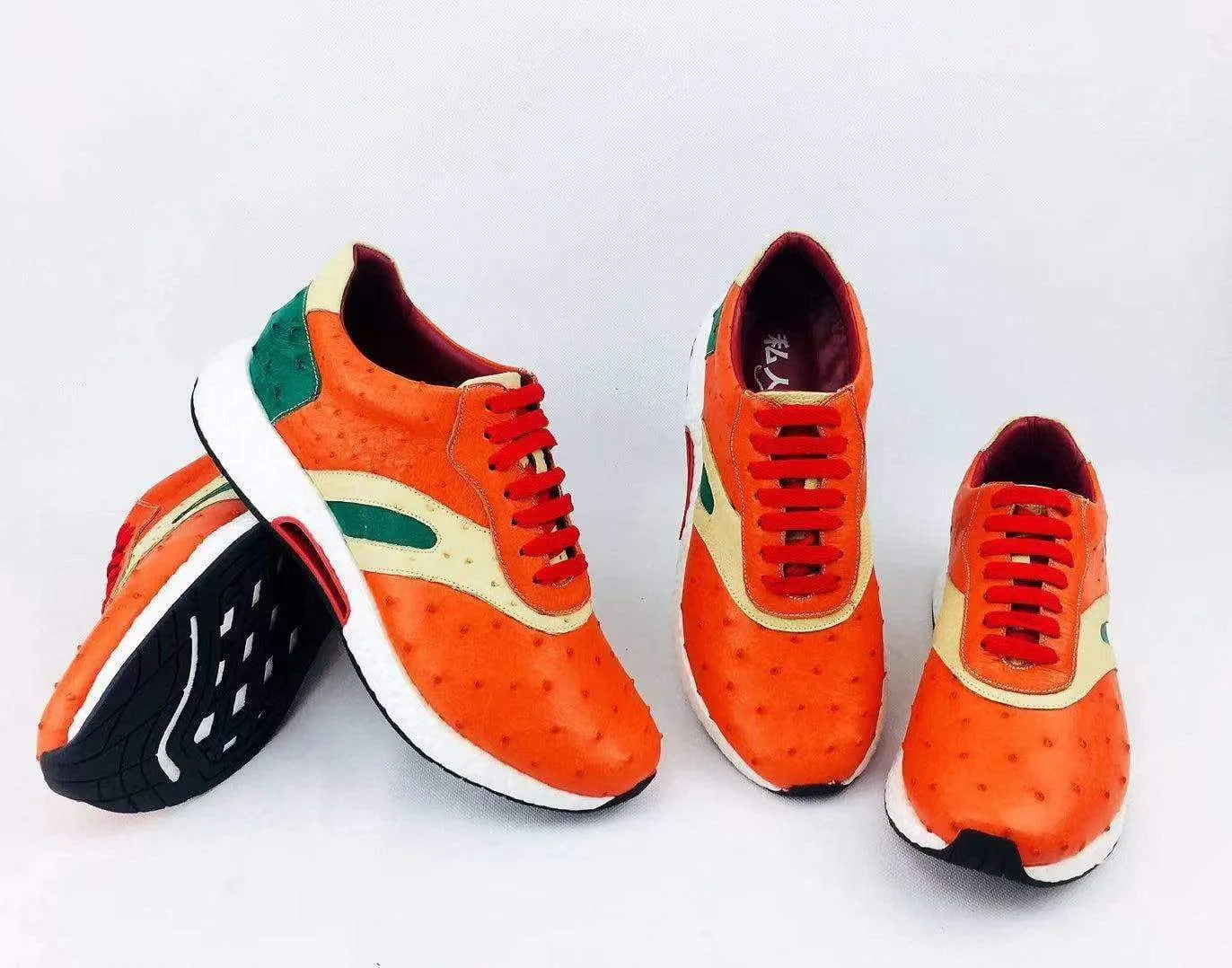 Crocodile Shoes Ostrich Leather Womens Classic Trainers Women  shoes Casual Tennis Sneaker Spring Air Street Calm