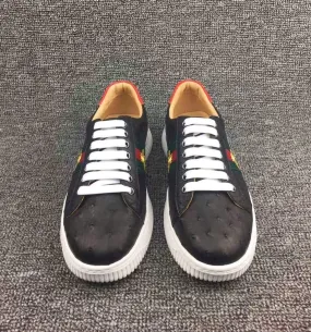 Classic Style Crocodile Shoes Ostrich Leather Womens Classic Trainers Women  shoes Casual Tennis Sneaker With Strap Bee