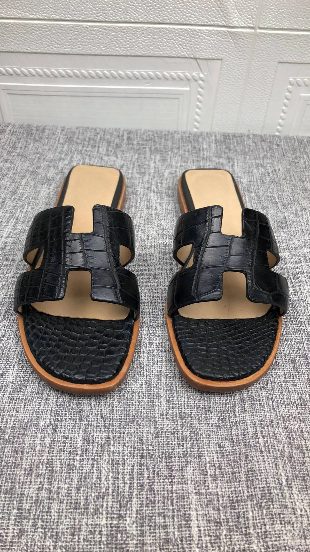 Crocodile Shoes Women's Crocodile Leather Flat Slides Shop Tour